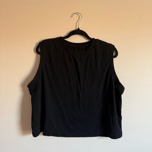 a new day Black Muscle Tee